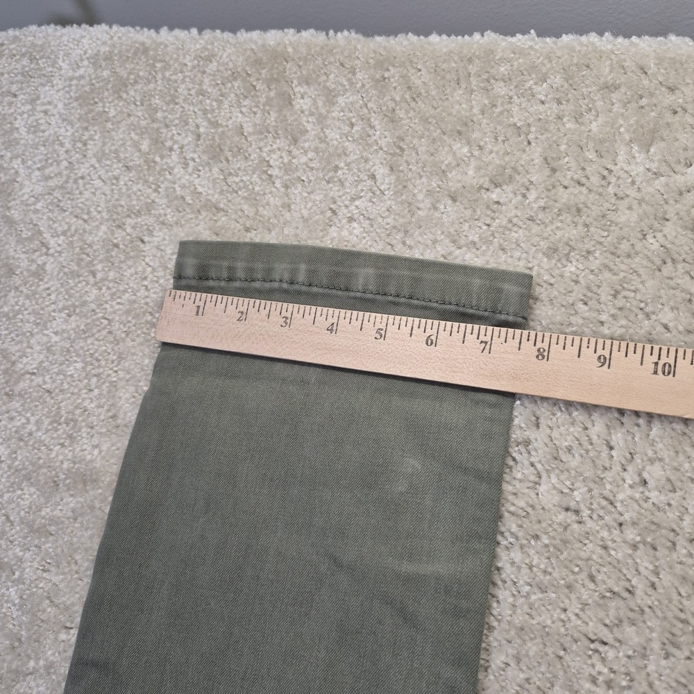 Mugsy Hydes Jeans Mens 36x36 Green Slim Straight Stretch Comfort Preppy Hipster - Picture 6 of 12